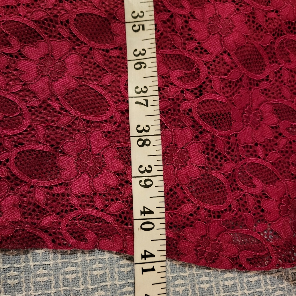 Torrid Pink Fuchsia Lace Knee-Lenght Dress - Picture 14 of 16